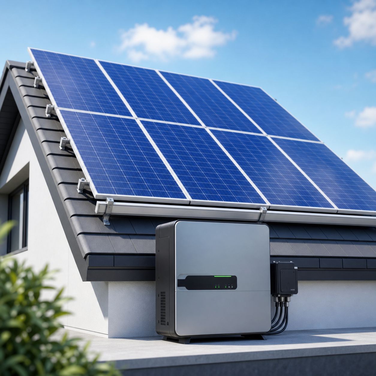 Solar panel banner